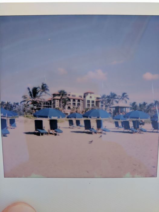mariott hotel delray polaroid photograph